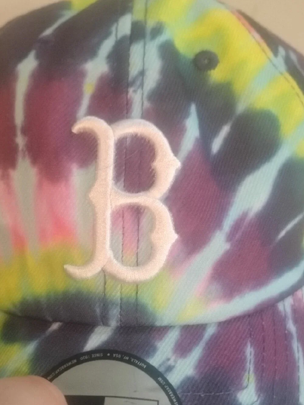 New Era Multicolor Tie-Dye Boston 'B' Cap